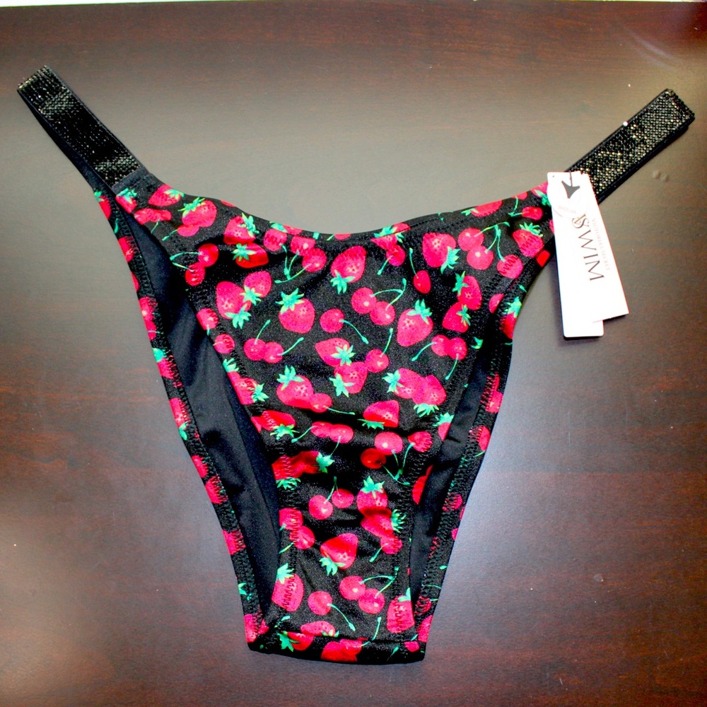 NWT - Victoria’s Secret Shine Strap Brazilian Bikini Bottom